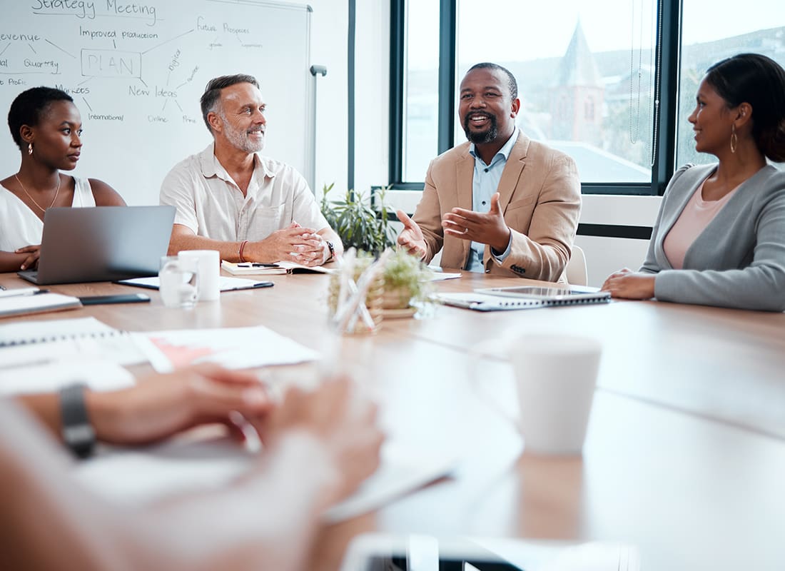 We Are Independent - Business People Having a Meeting in an Office